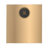 Monogram M, goud en zwart, Blocnote (Voorkant)