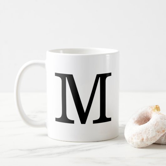 Monogram M Klassieke Mok, 11 oz Koffiemok (Met donut)