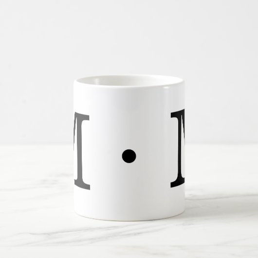 Monogram M Klassieke Mok, 11 oz Koffiemok (Center)