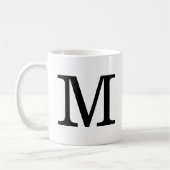 Monogram M Klassieke Mok, 11 oz Koffiemok (Links)