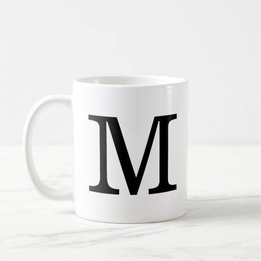Monogram M Klassieke Mok, 11 oz Koffiemok (Links)