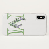 Monogram M Lavender Eucalyptus Case-Mate iPhone Case (Achterkant (horizontaal))