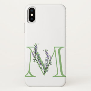 Monogram M Lavender Eucalyptus Case-Mate iPhone Case