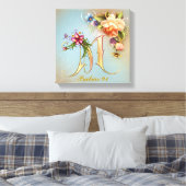 Monogram M Premium - omgepakt Canvas (gloss) Afdruk (Insitu (Slaapkamer))