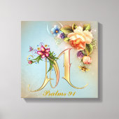 Monogram M Premium - omgepakt Canvas (gloss) Afdruk (Voorkant)