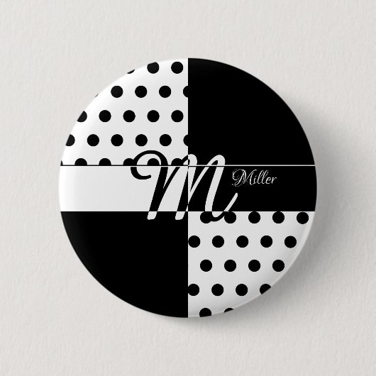 Monogram M Ronde Button 5,7 Cm (Voorkant)