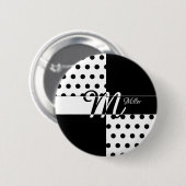 Monogram M Ronde Button 5,7 Cm (Voorkant /achterkant)