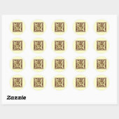 monogram M Ronde Sticker (Vel)