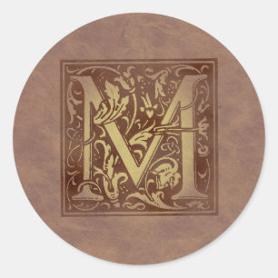  monogram M Ronde Sticker