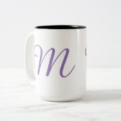 Monogram-M Tweekleurige Koffiemok (Voorkant links)