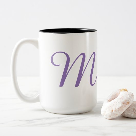 Monogram-M Tweekleurige Koffiemok (Met donut)