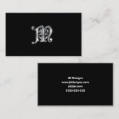 Monogram M visitekaartjes (Voorkant / Achterkant)