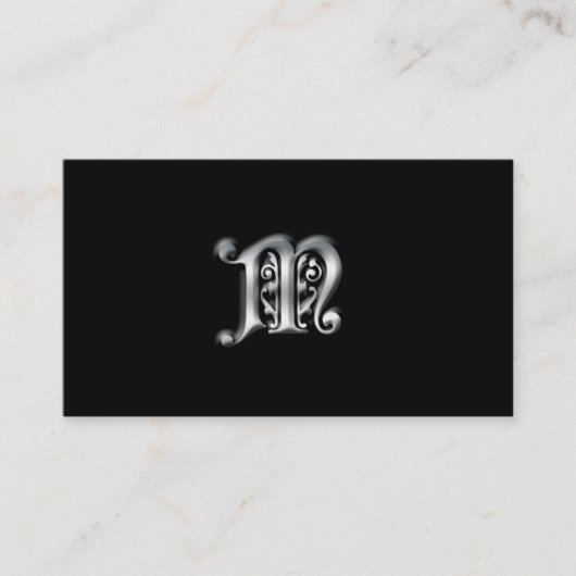 Monogram M visitekaartjes (Voorkant)