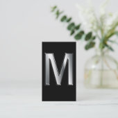 Monogram m visitekaartjes (Staand voorkant)