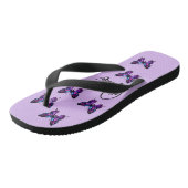 Monogram M vlinder Teenslippers - Naam aanpassen (Schuin)