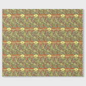 Monogram "M" William Morris Design Cadeaupapier (Vlak)