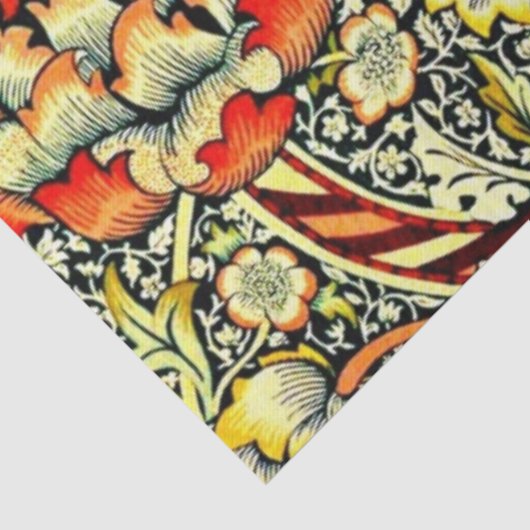 Monogram "M" William Morris Design Tissuepapier (Detail)