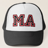 Monogram 'MA'-initialen Trucker Pet (Voorkant)