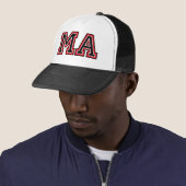Monogram 'MA'-initialen Trucker Pet (In situ)