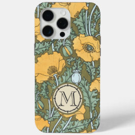 Monogram  maangeel bloemmotief iPhone 15 pro max hoesje