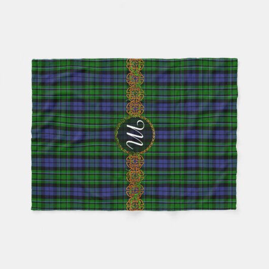 Monogram MacCallum Tartan Fleece Deken (Voorkant (Horizontaal))