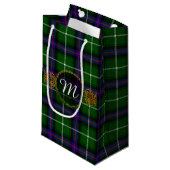 Monogram MacDonald van de Isles Tartan Klein Cadeauzakje (Voorkant Gekanteld)