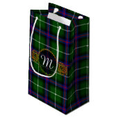 Monogram MacDonald van de Isles Tartan Klein Cadeauzakje (Achterkant Gekanteld)