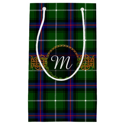 Monogram MacDonald van de Isles Tartan Klein Cadeauzakje (Voorkant)