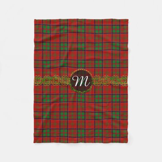 Monogram MacDonald van Glencoe Tartan Fleece Deken (Voorkant)