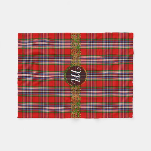 Monogram MacFarlane Red Tartan Fleece Deken (Voorkant (Horizontaal))