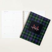 Monogram MacKenzie Tartan Plaid Gepersonaliseerd 2 Planner (Display)