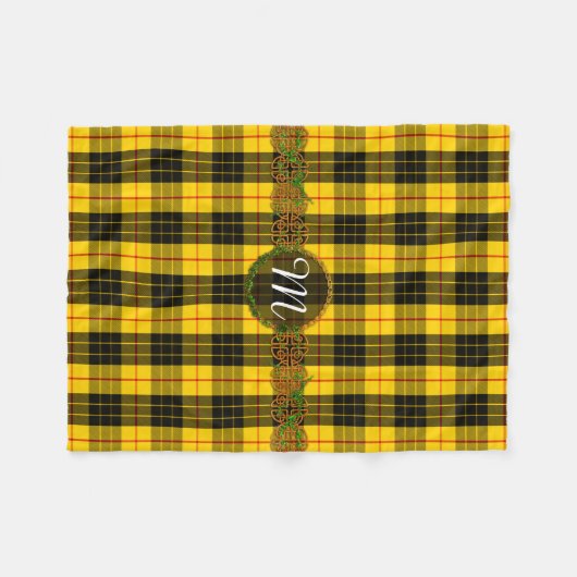 Monogram MacLeod Tartan Fleece Deken (Voorkant (Horizontaal))
