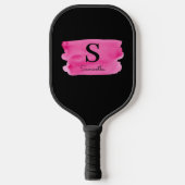 Monogram Magenta Brush Stroke Pickleball Paddle (Voorkant)