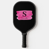 Monogram Magenta Brush Stroke Pickleball Paddle (Achterkant)