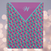 Monogram Magenta Paarse Roze Blauwgroen Zeemeermin Planner