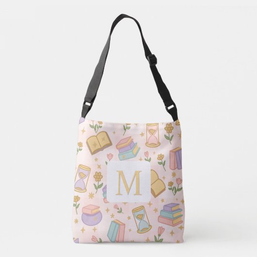 Monogram Magic Books Tote Bag Girly Pink (Achterkant)