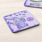 Monogram magische Tovenaar met Butterflies Bier Onderzetter (Linkerzijde)