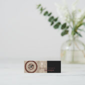 Monogram magneten mini visitekaartje (Staand voorkant)