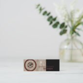 Monogram magneten mini visitekaartje (Staand voorkant)