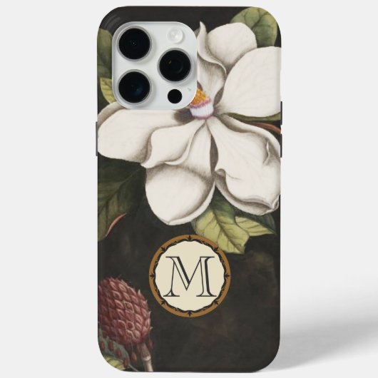 Monogram  Magnolia Floral Pattern iphone Case-Mate iPhone Case (Achterkant)