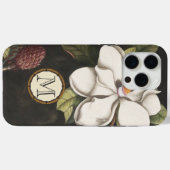 Monogram  Magnolia Floral Pattern iphone Case-Mate iPhone Case (Achterkant (horizontaal))
