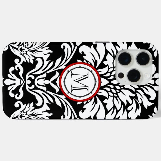 Monogram  Magnolia Flower Pattern iphone Case-Mate iPhone Case (Achterkant (horizontaal))