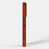 Monogram Mahogany Wood Print Case-Mate iPhone Case (Achterkant / Rechts)