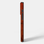 Monogram Mahogany Wood Print Case-Mate iPhone Case (Achterkant / Links)