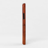 Monogram Mahogany Wood Print Case-Mate iPhone Case (Achterkant/rechts)