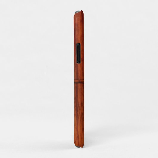 Monogram Mahogany Wood Print Case-Mate iPhone Case (Achterkant/rechts)