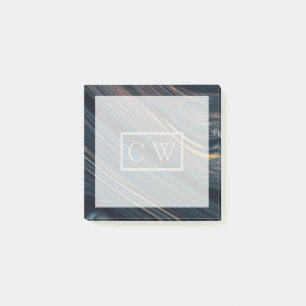 Monogram   Mahoniehout Goldsheen Obsidiaan Post-it® Notes