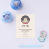  Monogram Makeup Artist en Haar Stylist Flyer (Enkel)