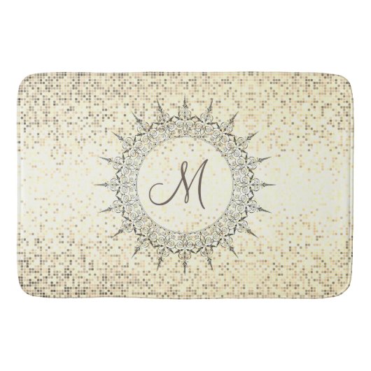 Monogram  Mandala Badmat (Voorkant)