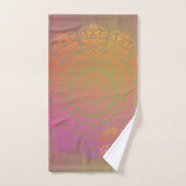 Monogram Mandala Bath-handdoekset, voorzien van ee Bad Handdoek (Handdoek)